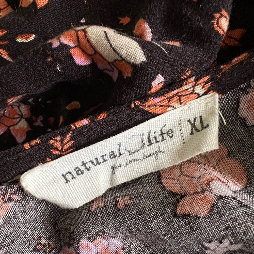 NATURAL LIFE Dark Floral Maxi Dress - Picture 15 of 15